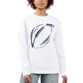 G-III 4Her by Carl Banks Women's Football Logo Graphic Fleece Tri-Blend Pullover Sweatshirt - Seattle Seahawks Pullover
