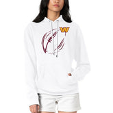 G-III 4Her by Carl Banks Women's Football Logo Fleece Tri-Blend Pullover Hoodie - Washington Commanders Hoodies