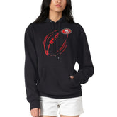 G-III 4Her by Carl Banks Women's Football Logo Fleece Tri-Blend Pullover Hoodie - San Francisco 49ers Hoodies