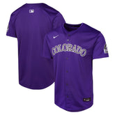 Purple Colorado Rockies Nike Youth Alternate Limited Jersey