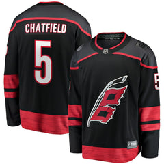 NHL Jalen Chatfield Carolina Hurricanes Fanatics Home Premier Breakaway Player Jersey