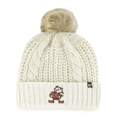 '47 Women's Meeko Cuffed Knit Hat with Pom - Cleveland Browns Hats