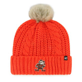 '47 Women's Meeko Cuffed Knit Hat with Pom - Cleveland Browns Hats
