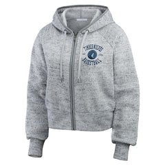 Minnesota Timberwolves WEAR by Erin Andrews Women's Speckled Radiator Full-Zip Hoodie