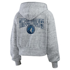 Minnesota Timberwolves WEAR by Erin Andrews Women's Speckled Radiator Full-Zip Hoodie