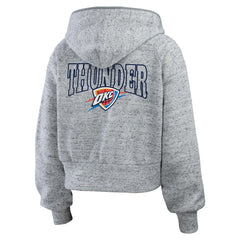 Oklahoma City Thunder WEAR by Erin Andrews Women's Speckled Radiator Full-Zip Hoodie