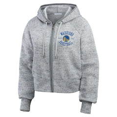 Golden State Warriors WEAR by Erin Andrews Women's Speckled Radiator Full-Zip Hoodie sale
