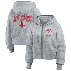 Houston Rockets WEAR by Erin Andrews Women's Speckled Radiator Full-Zip Hoodie sale