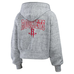 Houston Rockets WEAR by Erin Andrews Women's Speckled Radiator Full-Zip Hoodie sale