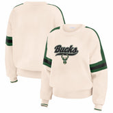 Milwaukee Bucks WEAR by Erin Andrews Women's Stripe Pullover Sweater