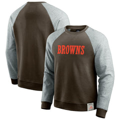 Darius Rucker Collection Colorblock Pullover Sweatshirt - Cleveland Browns Pullover