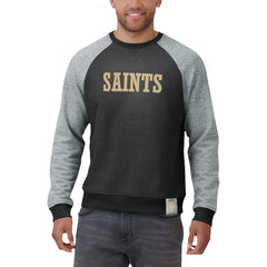 Darius Rucker Collection Colorblock Pullover Sweatshirt - New Orleans Saints Pullover