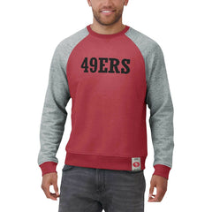 Darius Rucker Collection Colorblock Pullover Sweatshirt - San Francisco 49ers Pullover