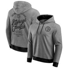 Darius Rucker Collection Tonal Knit Pullover Hoodie - Pittsburgh Steelers Hoodies