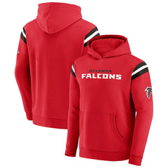 Darius Rucker Collection Football Washed Pullover Hoodie - Atlanta Falcons Hoodies