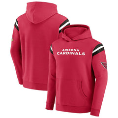 Darius Rucker Collection Football Washed Pullover Hoodie - Arizona Cardinals Hoodies