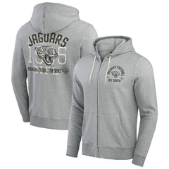 Darius Rucker Collection Vintage Stripe Full-Zip Hoodie - Jacksonville Jaguars Hoodies