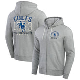 Darius Rucker Collection Vintage Stripe Full-Zip Hoodie - Indianapolis Colts Hoodies