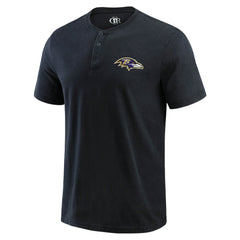 Darius Rucker Collection Washed Henley T-Shirt - Baltimore Ravens T-shirts