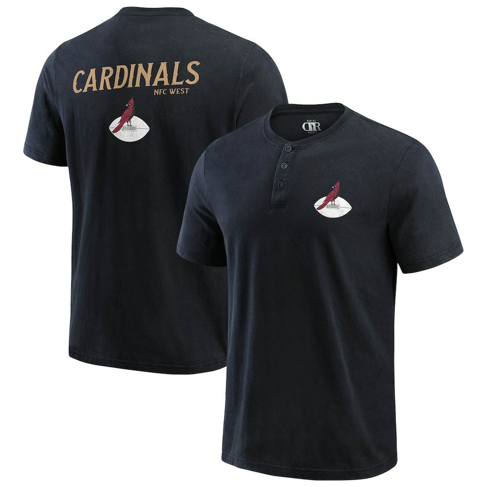 Darius Rucker Collection Washed Henley T-Shirt - Arizona Cardinals T-shirts