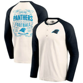 Darius Rucker Collection Raglan Henley T-Shirt - Carolina Panthers T-shirts