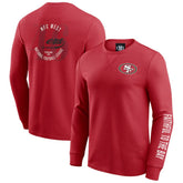 Darius Rucker Collection Washed Waffle-Knit Long Sleeve T-Shirt - San Francisco 49ers T-shirts