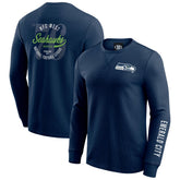 Darius Rucker Collection Washed Waffle-Knit Long Sleeve T-Shirt - Seattle Seahawks T-shirts