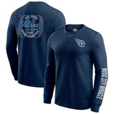 Darius Rucker Collection Washed Waffle-Knit Long Sleeve T-Shirt - Tennessee Titans T-shirts