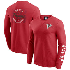 Darius Rucker Collection Washed Waffle-Knit Long Sleeve T-Shirt - Atlanta Falcons T-shirts