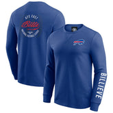 Darius Rucker Collection Washed Waffle-Knit Long Sleeve T-Shirt - Buffalo Bills T-shirts