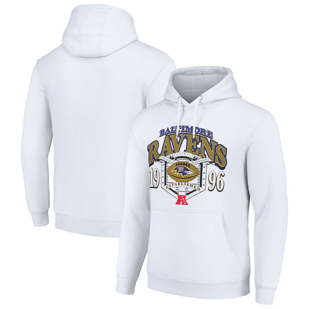 Starter 80s Retro Pullover Hoodie - Baltimore Ravens Hoodies