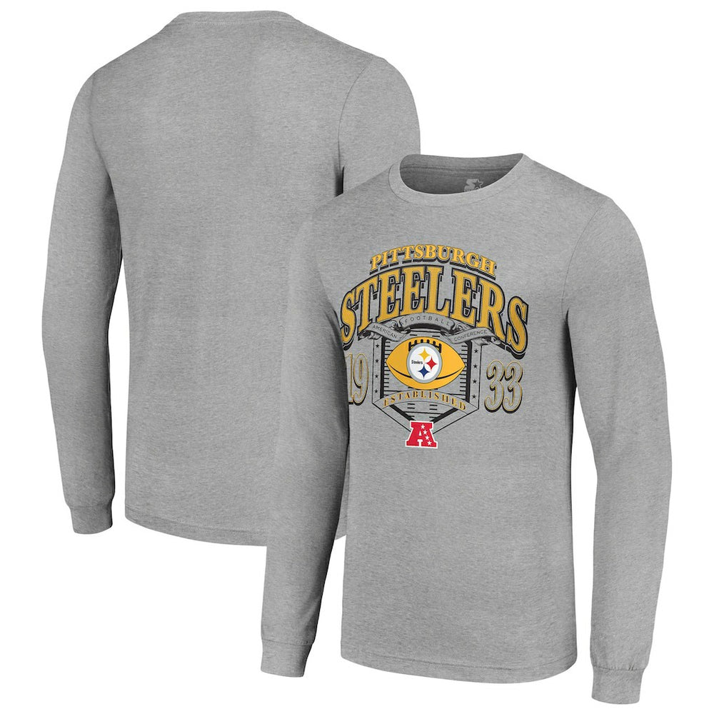 Starter Retro Long Sleeve Graphic T-Shirt - Pittsburgh Steelers T-shirts