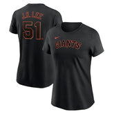 Black Jung Hoo Lee San Francisco Giants Nike Women's Cooperstown Collection Fuse Name & Number T-Shirt