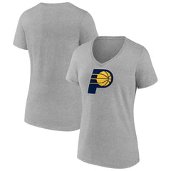 Indiana Pacers Women's Primary Logo V-Neck T-Shirt