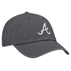 Gray Atlanta Braves Nike Club Adjustable Hat