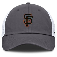 Gray San Francisco Giants Nike Adjustable Trucker Hat