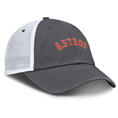 Gray Houston Astros Nike Wordmark Club Adjustable Trucker Hat