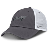 Gray Chicago White Sox Nike Wordmark Club Adjustable Trucker Hat