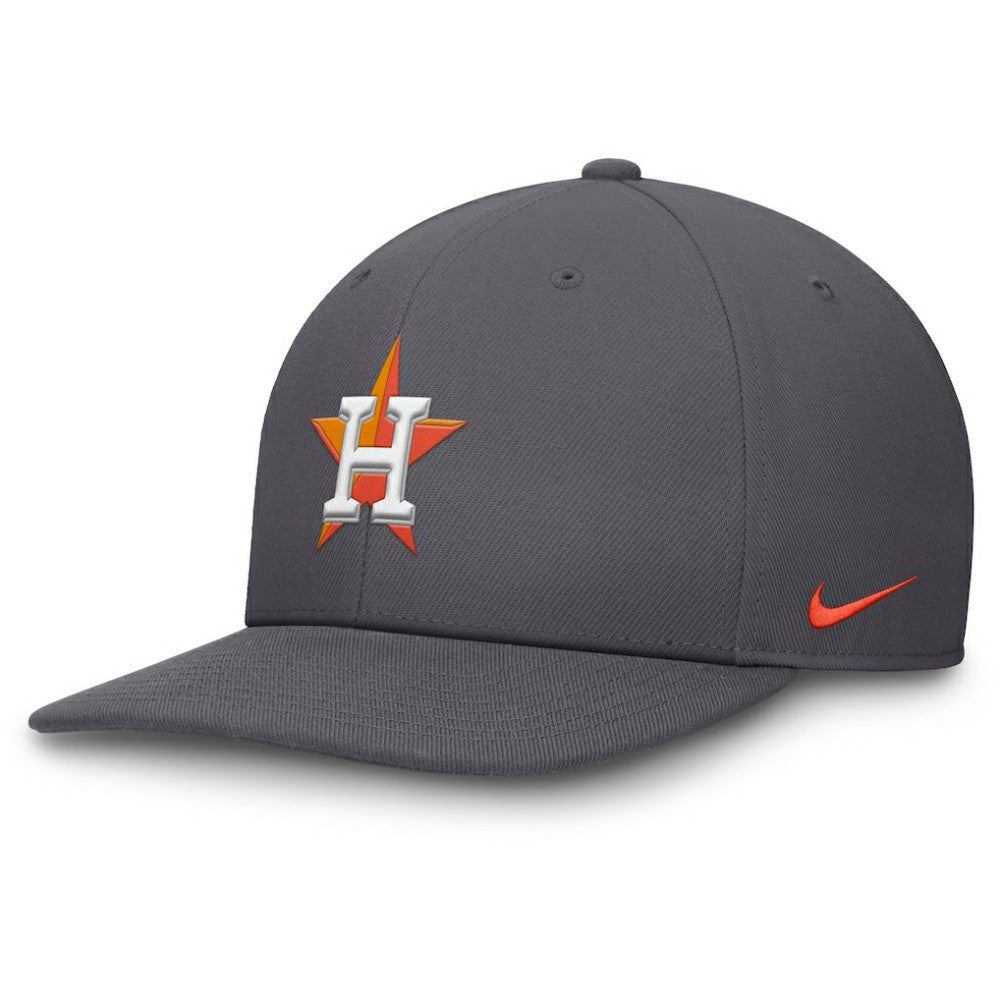 Gray Houston Astros Nike Pro Performance Snapback Hat