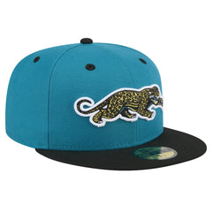 Throwback Crawl Flipside Two-Tone 59FIFTY Fitted Hat - Jacksonville Jaguars Hats