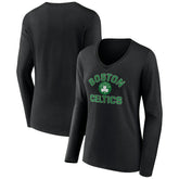 Boston Celtics Women's Overtime V-Neck Long Sleeve T-Shirt