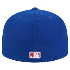 Royal Chicago Cubs New Era Checkered Undervisor 59FIFTY Fitted Hat