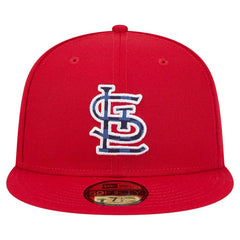 Red St. Louis Cardinals New Era Checkered Undervisor 59FIFTY Fitted Hat
