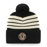 NHL Chicago Blackhawks '47 Old Time Hockey Barn Cuffed Knit Hat with Pom
