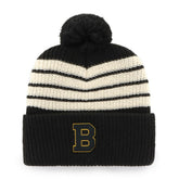 NHL Boston Bruins '47 Old Time Hockey Barn Cuffed Knit Hat with Pom