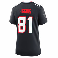 Jayden Higgins Women's Game Jersey - Houston Texans Jerseys
