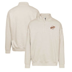 Khaki San Diego Padres Levelwear Murray Core Logo Quarter-Zip Pullover Top