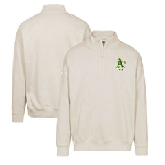 Khaki Athletics Levelwear Murray Core Logo Quarter-Zip Pullover Top