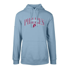 Light Blue Philadelphia Phillies Levelwear Cooperstown Collection Podium Retro Spellout Pullover Hoodie