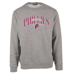 Gray Philadelphia Phillies Levelwear Zane Cooperstown Collection Retro Spellout Pullover Sweatshirt